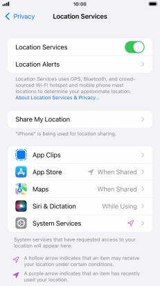 Press the required app.
