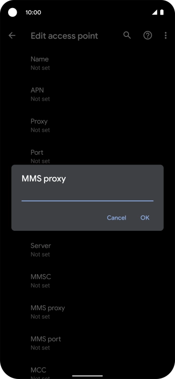 Key in 149.254.201.135 and press OK.
