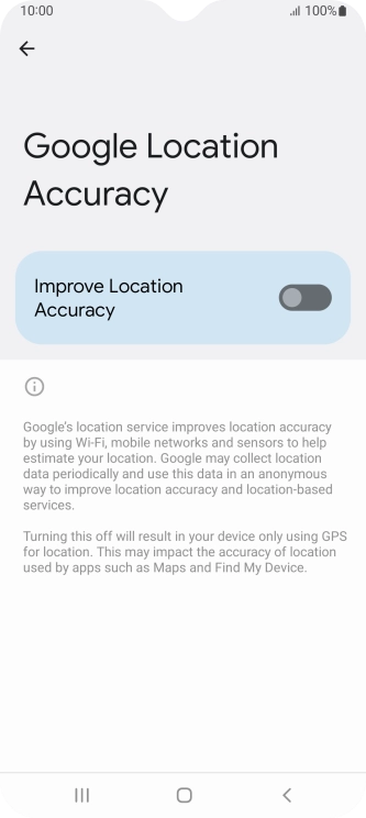 If you press the indicator next to 