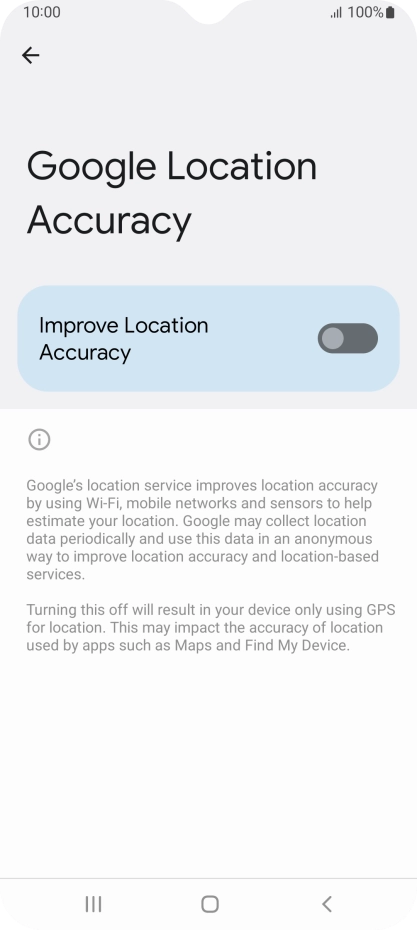 If you press the indicator next to 