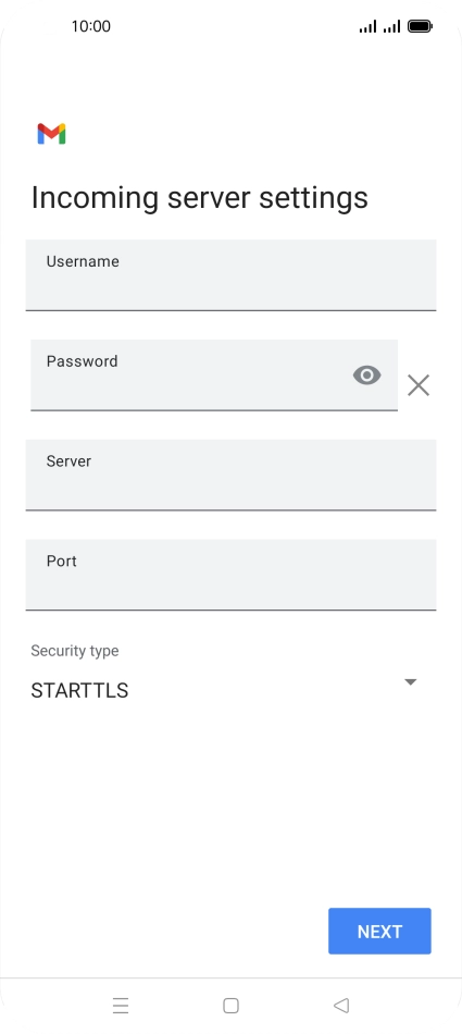 Press the field below 