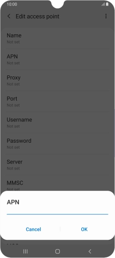 Key in everywhere and press OK.