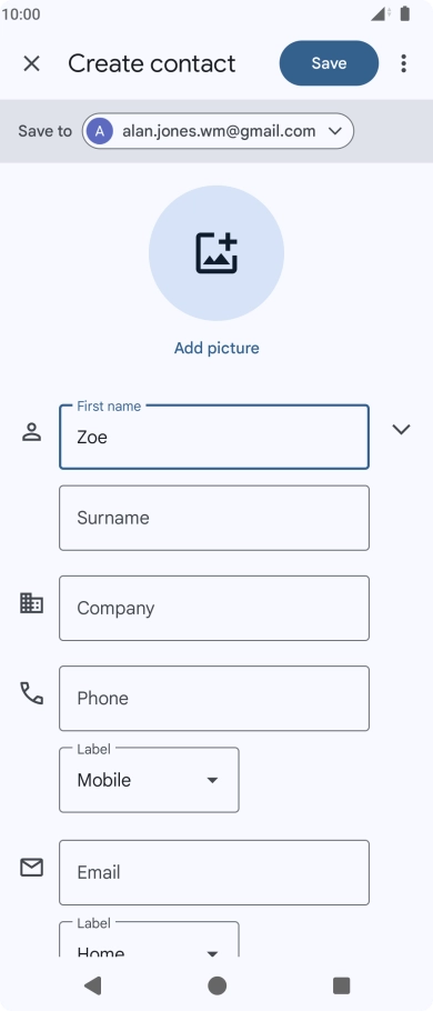 Press Surname and key in the required last name.