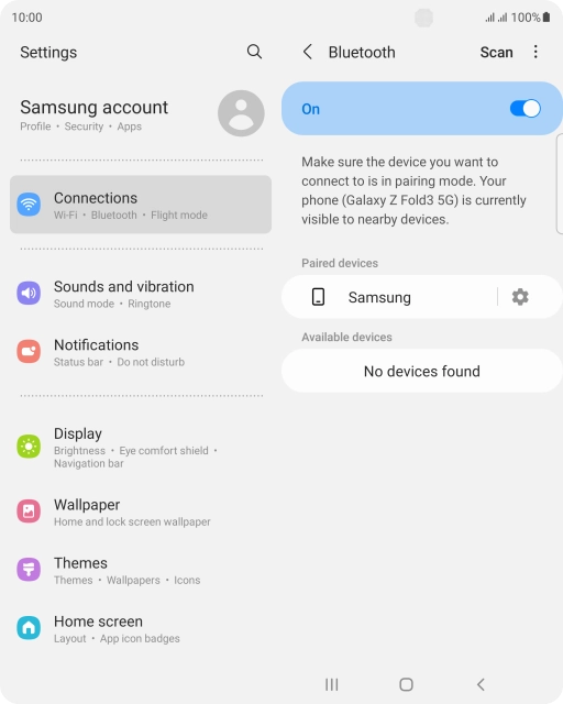 Press the Home key to return to the home screen.