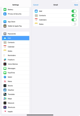 If this screen is displayed, you email account has been recognised and set up automatically. Follow the instructions on the screen to key in more information and finish setting up your tablet.