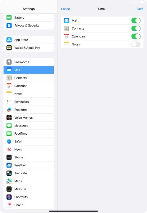 If this screen is displayed, you email account has been recognised and set up automatically. Follow the instructions on the screen to key in more information and finish setting up your tablet.