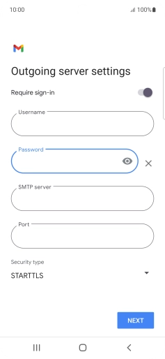 Press the field below 