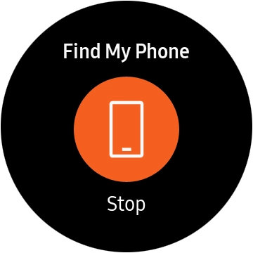 Press Stop when you've found your phone.