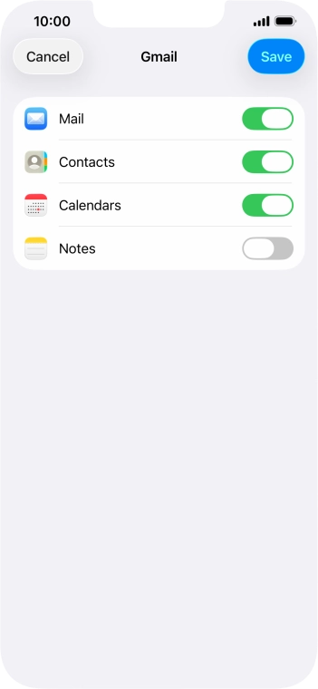 If this screen is displayed, you email account has been recognised and set up automatically. Follow the instructions on the screen to key in more information and finish setting up your phone.