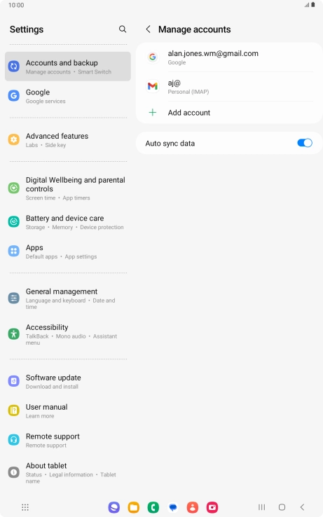 Press the Home key to return to the home screen.