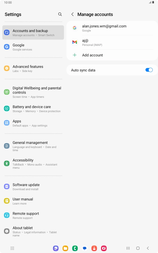 Press the Home key to return to the home screen.