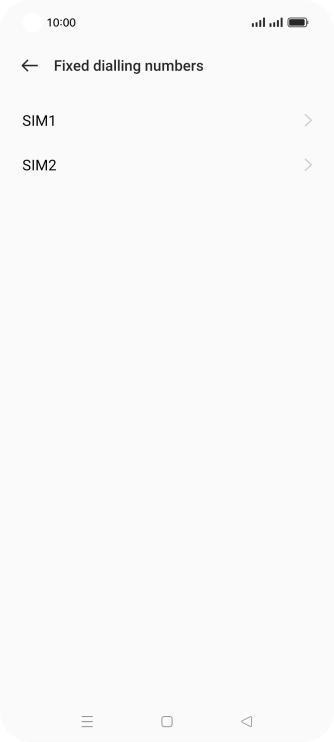 Press the required SIM.