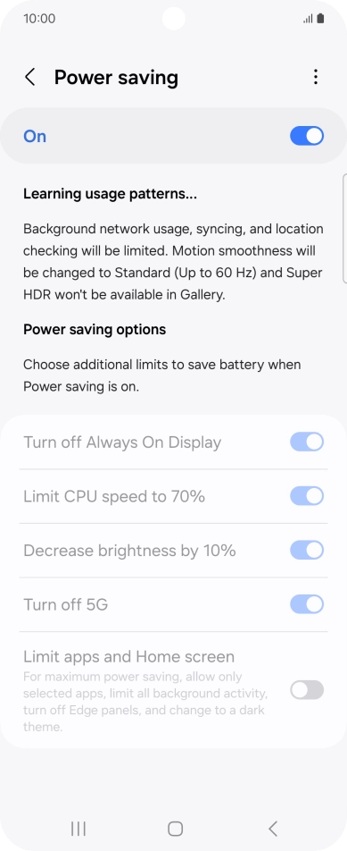 Press the Home key to return to the home screen.