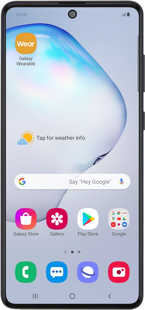 On your phone: Press Galaxy Wearable.