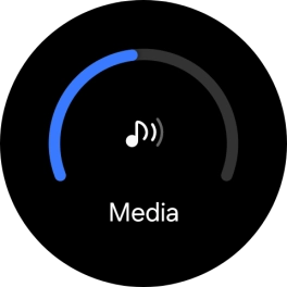 Slide the circle to select the required volume.