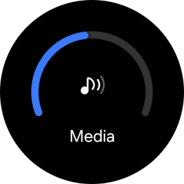 Slide the circle to select the required volume.