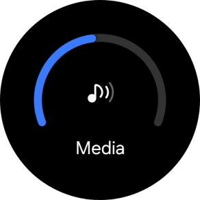 Slide the circle to select the required volume.