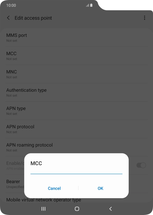 Key in 234 and press OK.