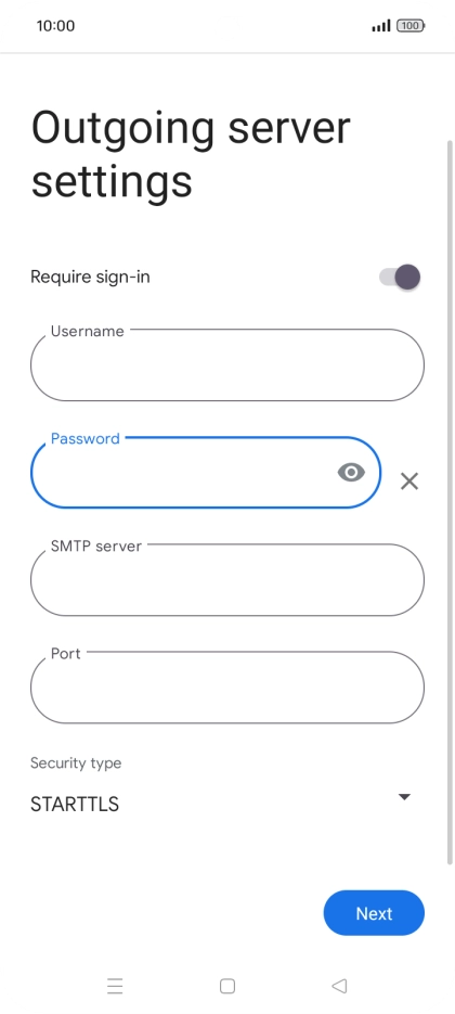 Press the field below 