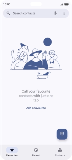 Press the menu icon.