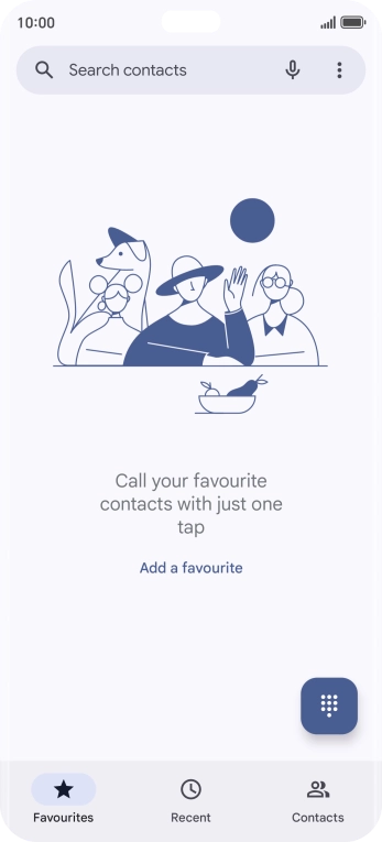 Press the menu icon.