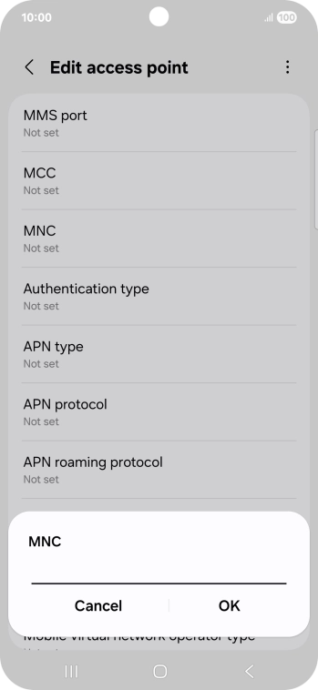 Key in 33 and press OK.