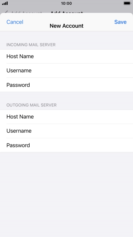 Press Save. Your email account has now been set up. To select more settings for incoming and outgoing server, proceed with the following steps.