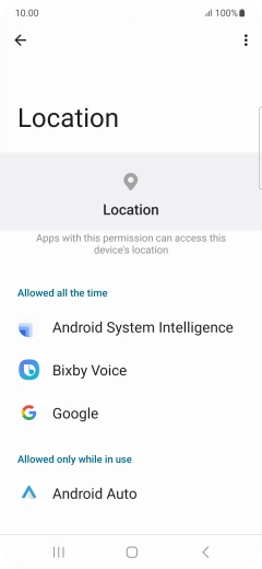 Press the required app.
