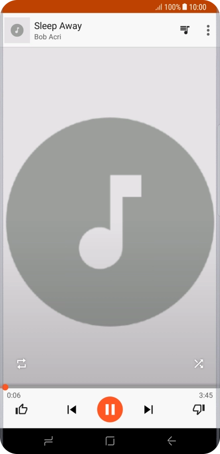 Press arrow right to go to the next audio file.