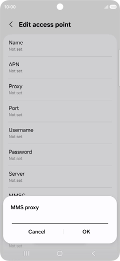 Key in 149.254.201.135 and press OK.