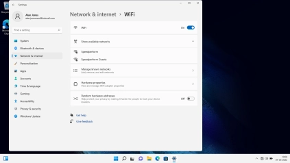 Click the required Wi-Fi network.