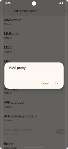 Key in 149.254.201.135 and press OK.