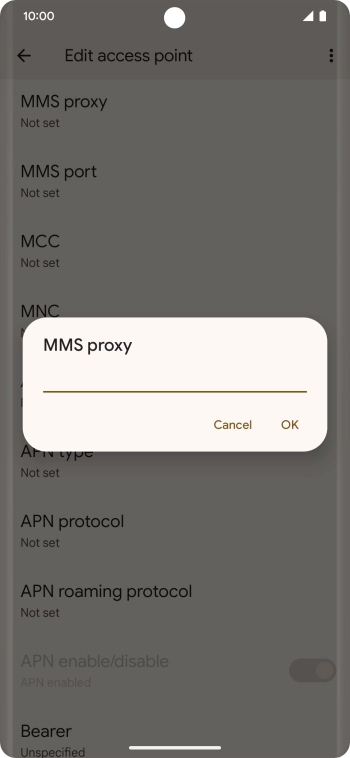 Key in 149.254.201.135 and press OK.