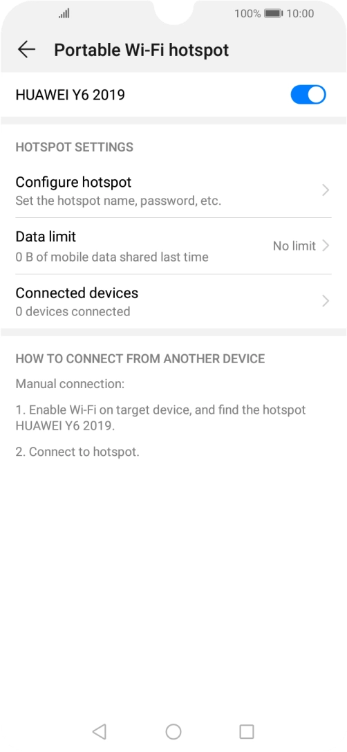 Press the Home key to return to the home screen.