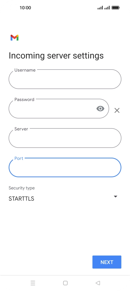 Press the drop down list below 