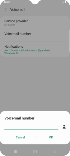 Key in +447953222222 and press OK.