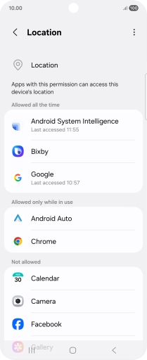 Press the required app.