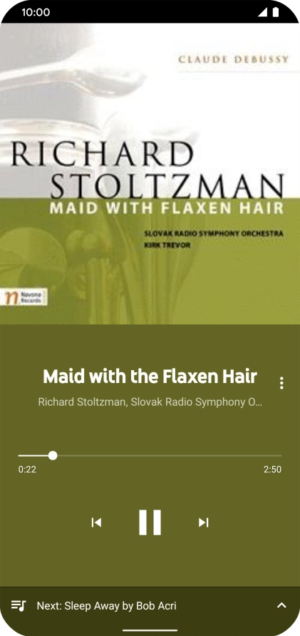 Press arrow right to go to the next audio file.