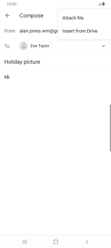 Press Attach file and go to the required folder.