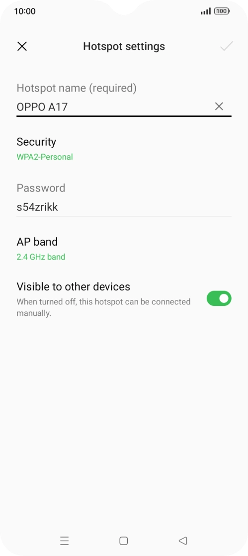 Press the field below 