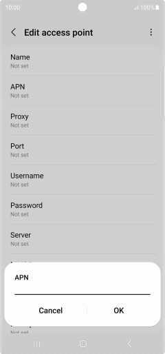 Key in eezone and press OK.
