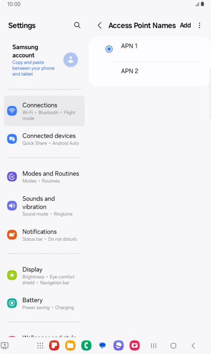 Press the Home key to return to the home screen.