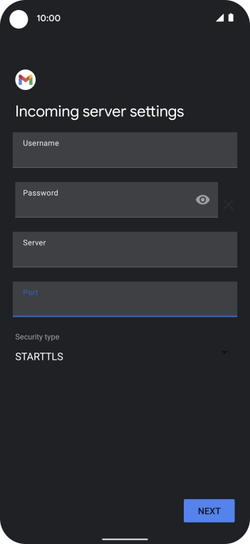 Press the drop down list below 