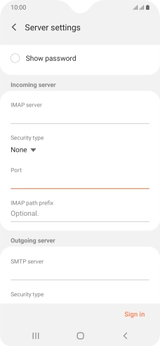 Press the field below 