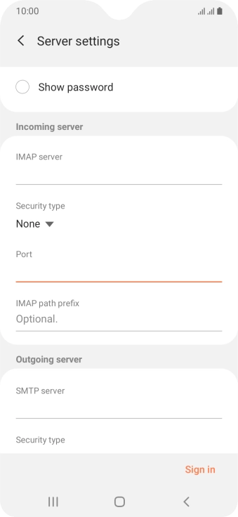 Press the field below 