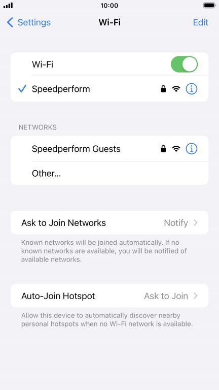 Press the Home key to return to the home screen.