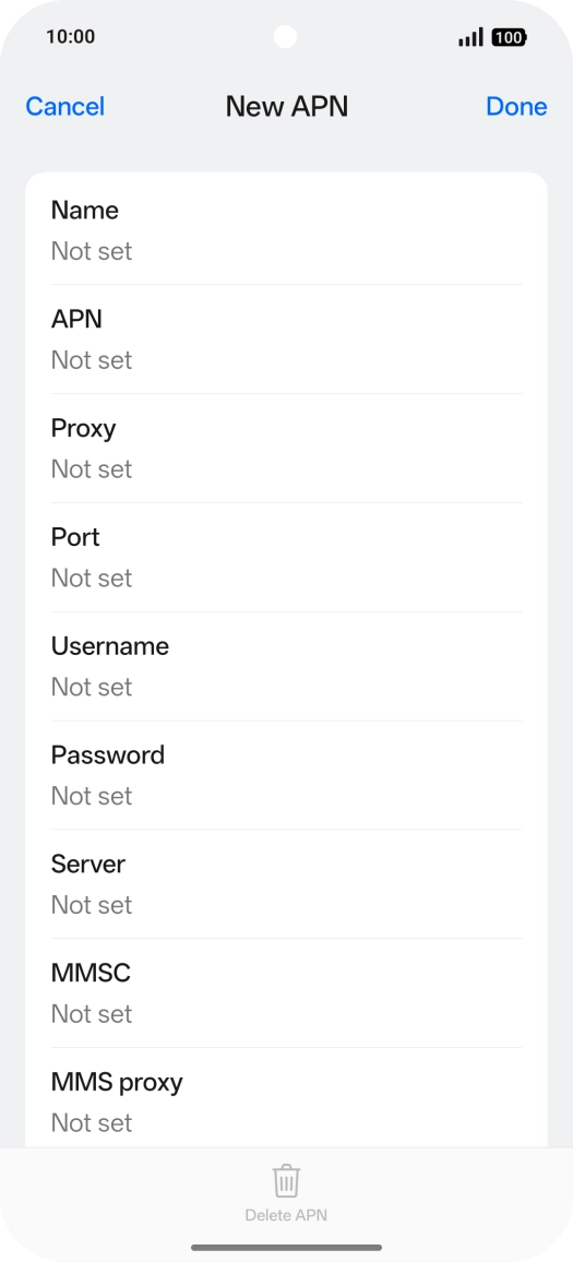 Press the field below 
