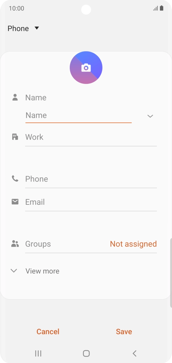 Press the address book drop down list.