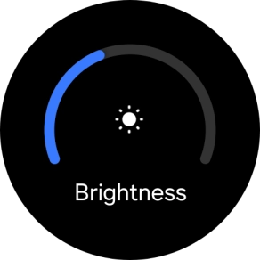 Slide the circle to select the required brightness.