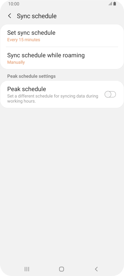 Press the Home key to return to the home screen.